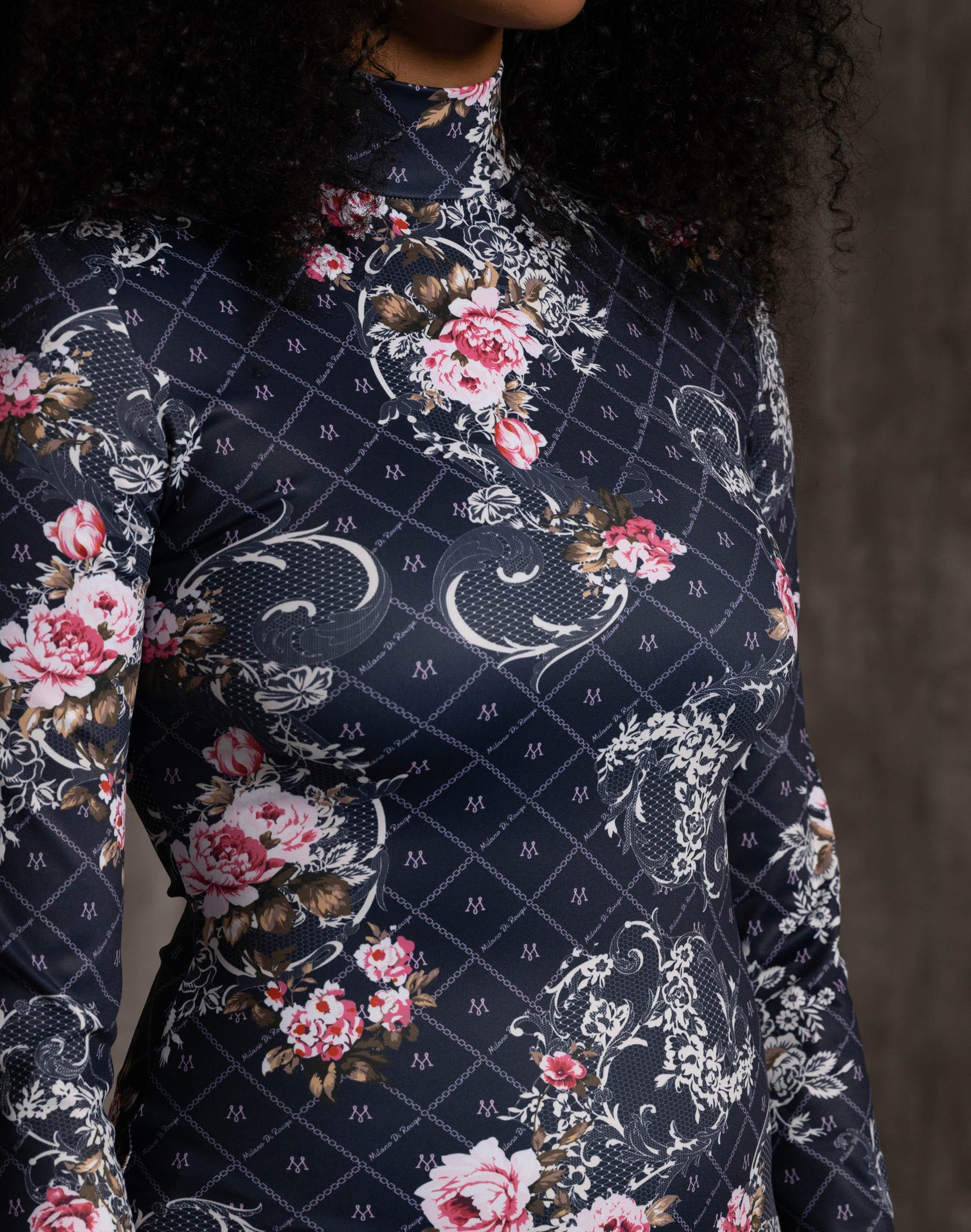 Navy/Print