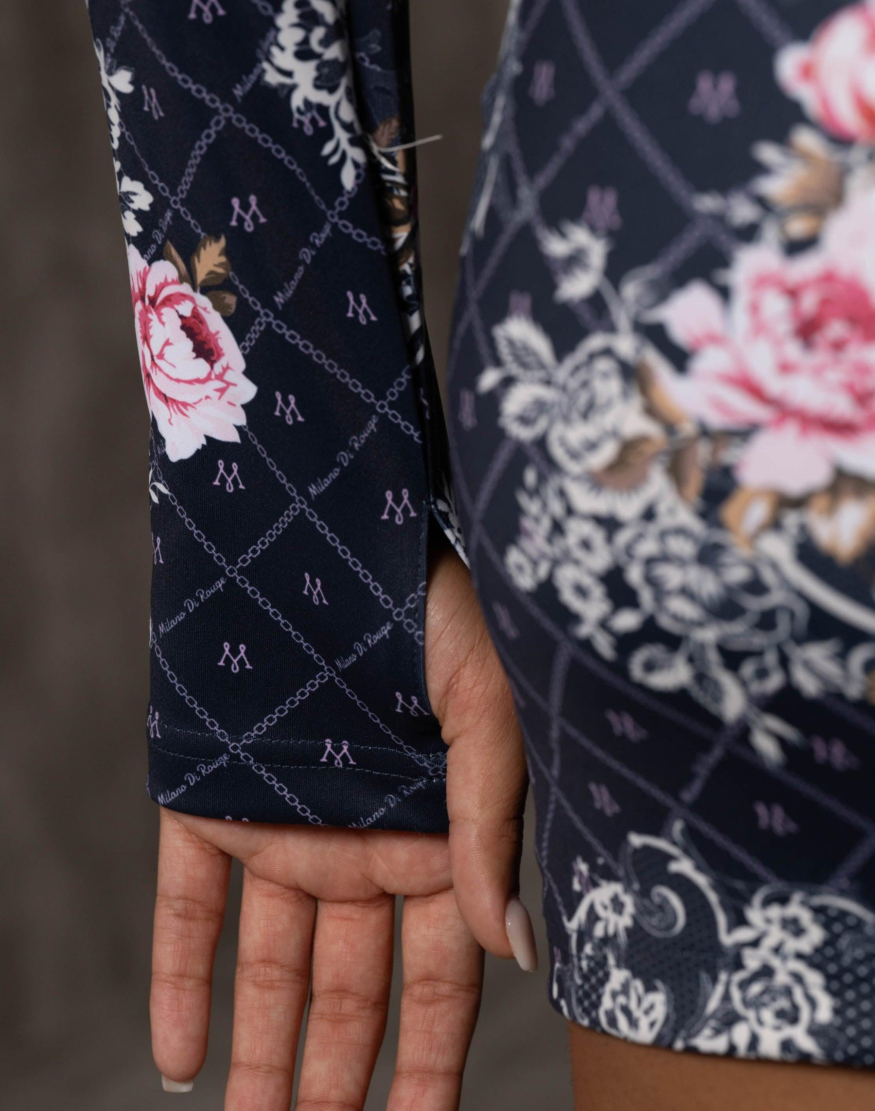 Navy/Print