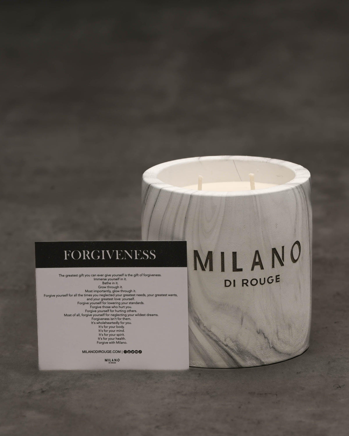 Milano Forgiveness Candle - Milano Di Rouge