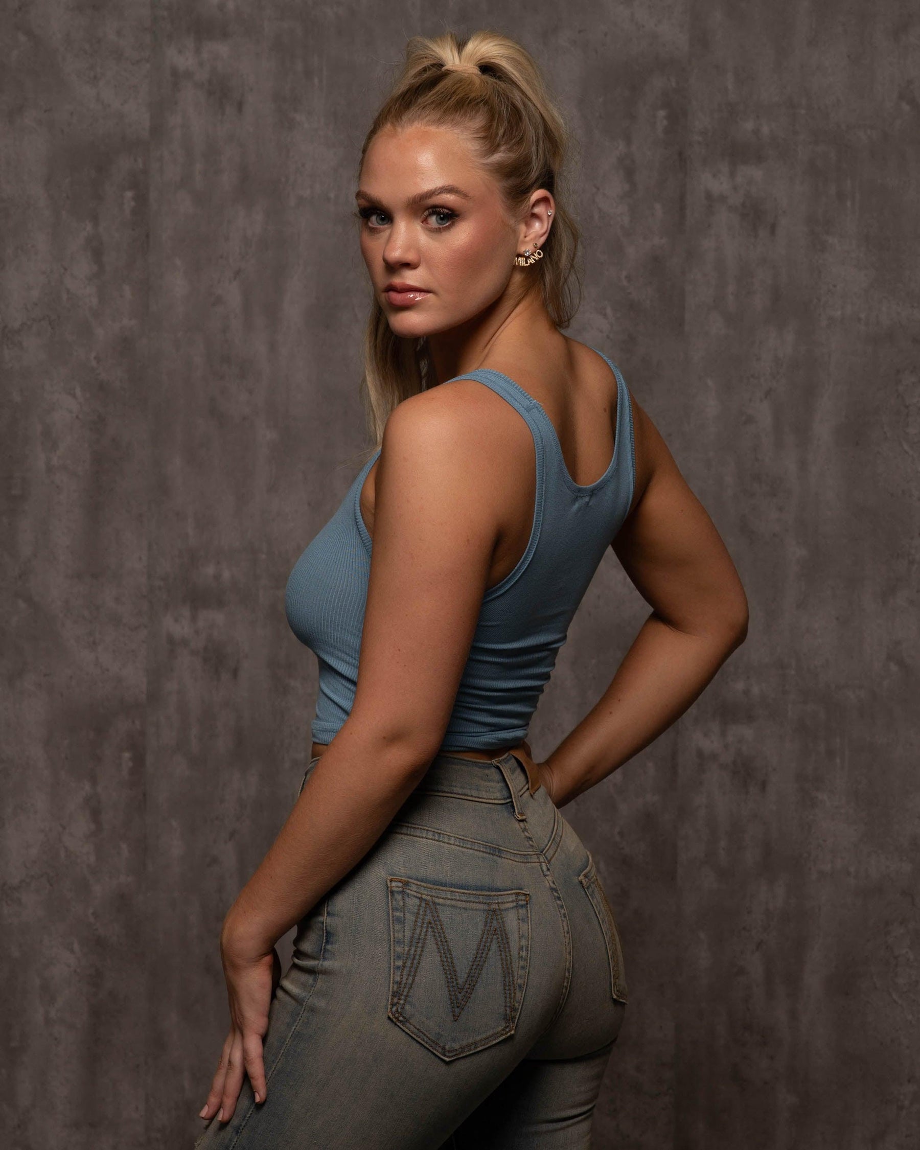 Remi Crop Ribbed Tank - Milano Di Rouge