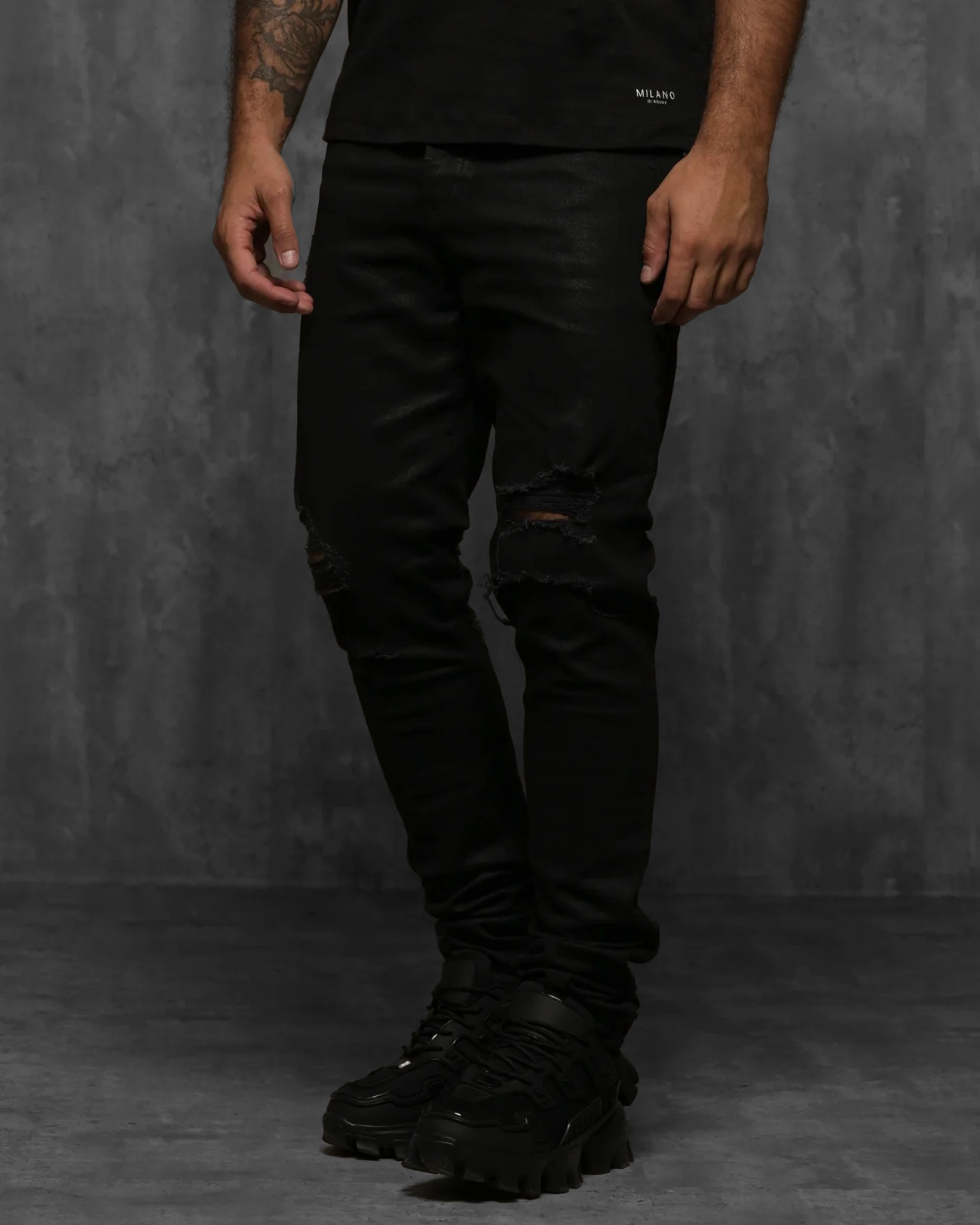Ramiro Waxed Denim Jeans