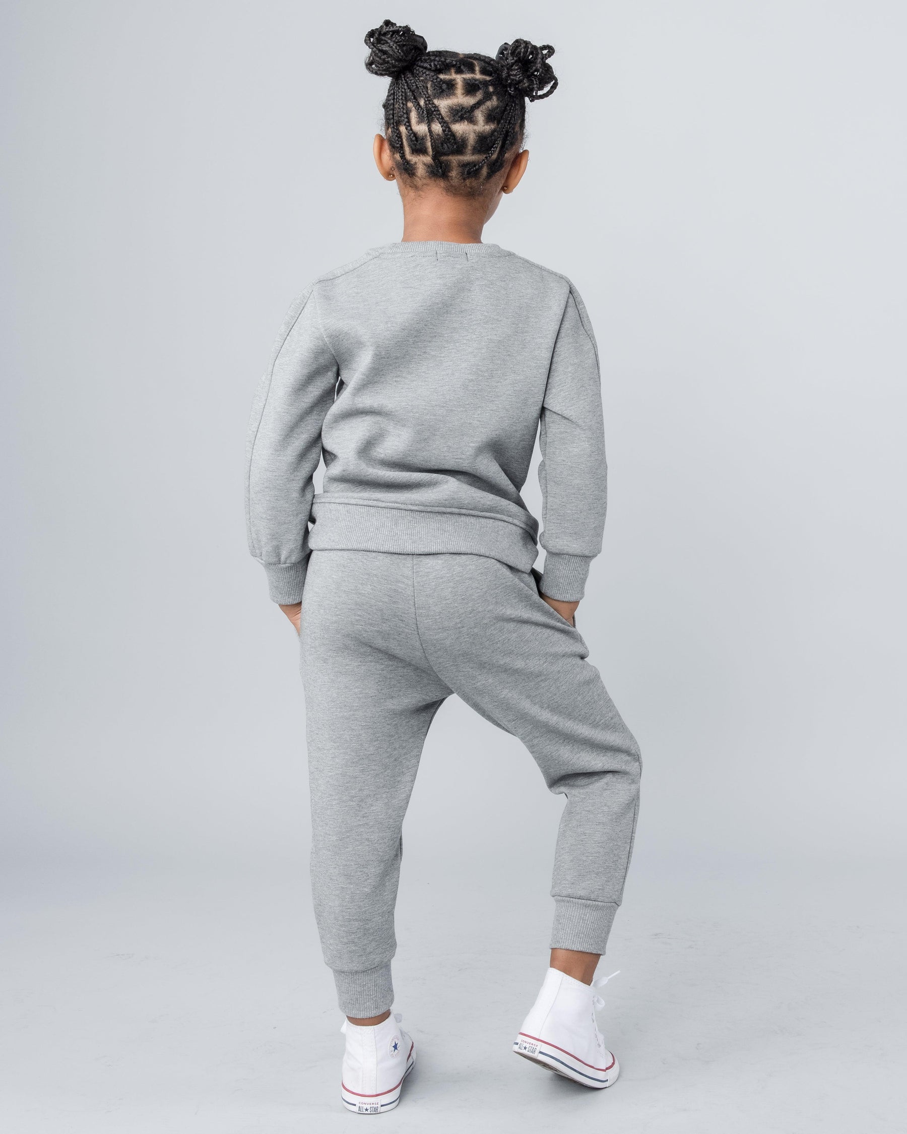 Lux Kids Crewneck Signature Sweatsuit - Milano Di Rouge