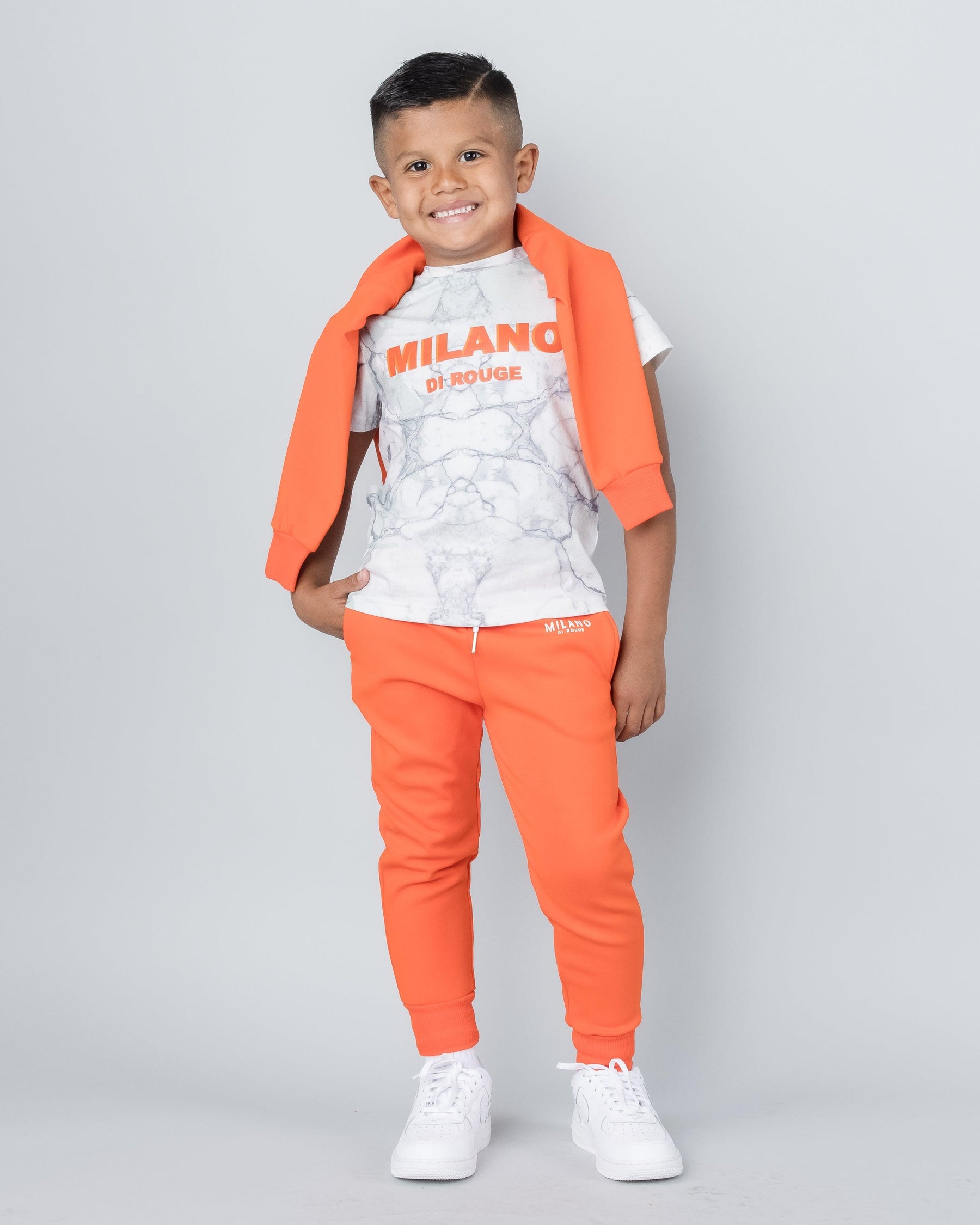 Lux Kids Hooded Signature Sweatsuit - Milano Di Rouge