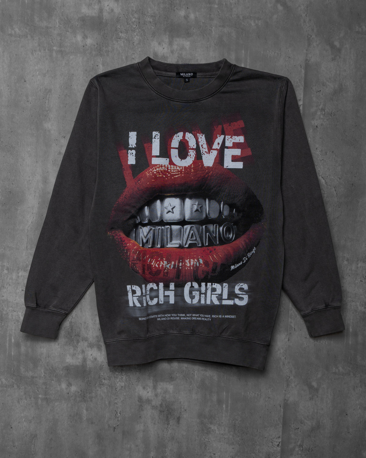 I Love Rich Girls Crewneck