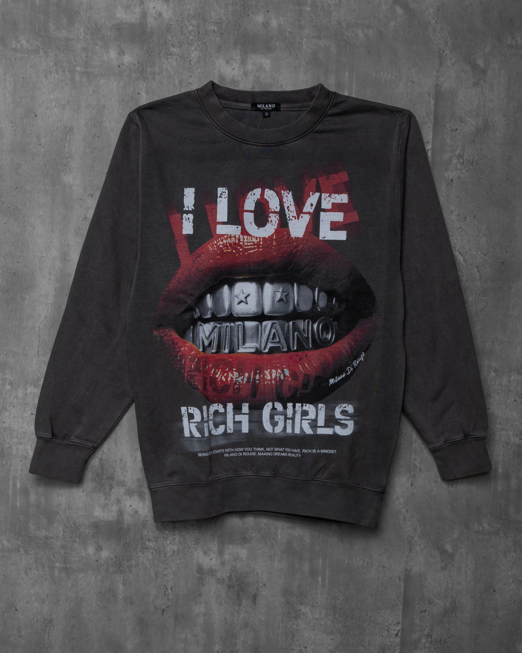 I Love Rich Girls Crewneck