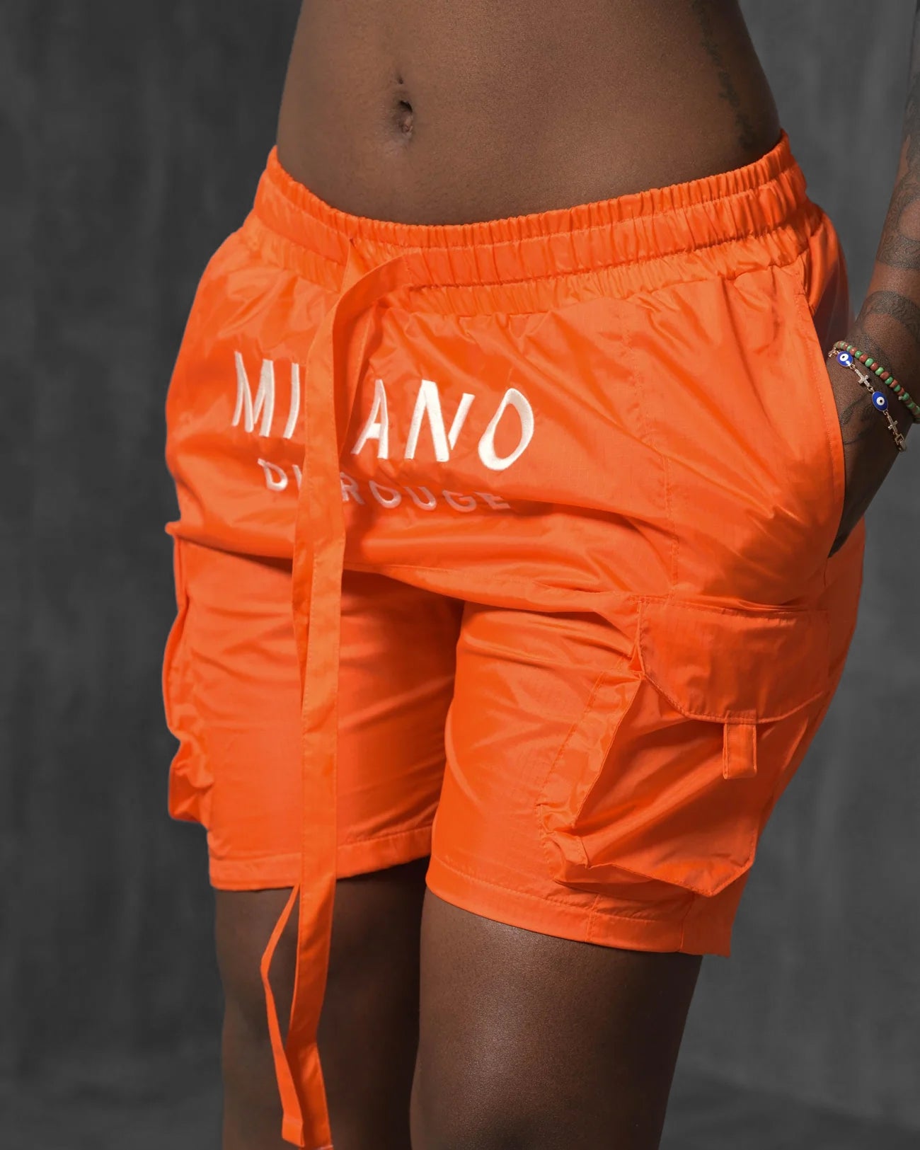 Gemy Maalouf mid-rise tailored shorts - Orange