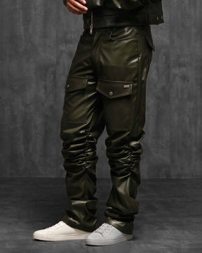 Vegan Leather Alexander Ruched Jacket