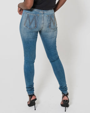 Women’s Harlow high-rise straight-leg denim jeans – Milano Di Rouge.