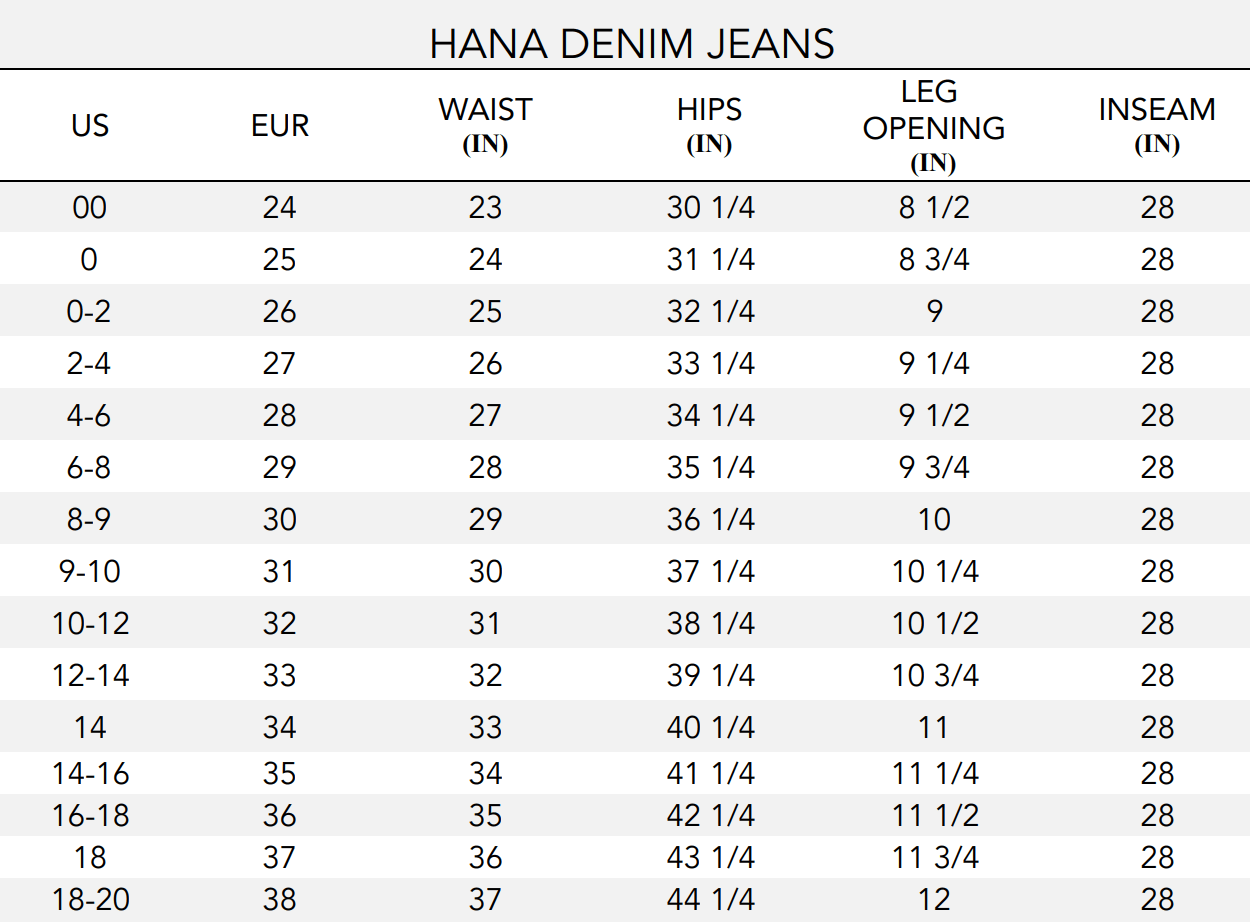 Hana Denim Jeans - Milano Di Rouge