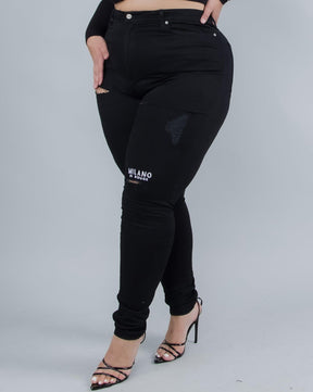 Women’s Harlow high-rise straight-leg denim jeans – Milano Di Rouge.