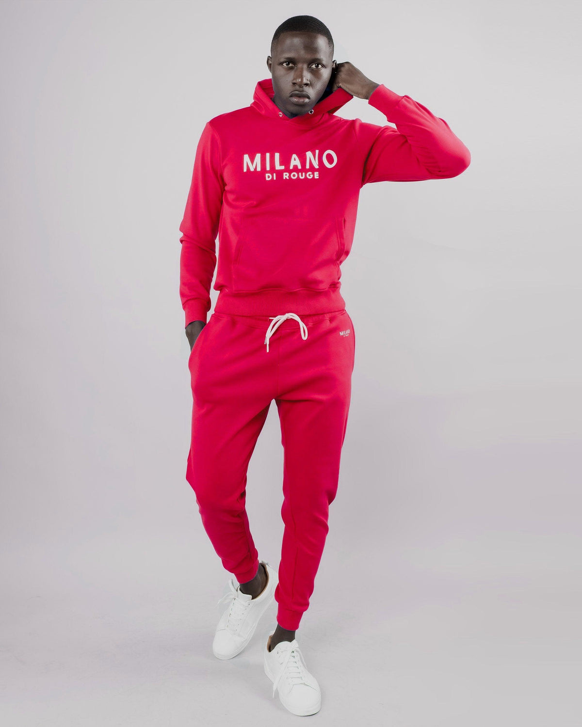 Red milano sweatsuit on sale