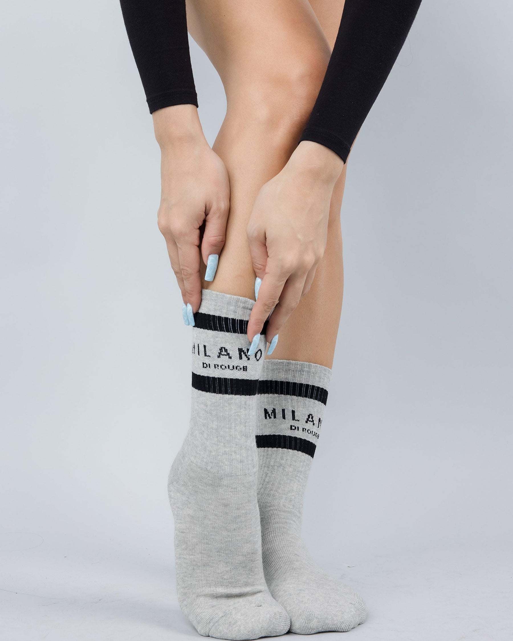 Black Floral Lace Socks  Milano Statement Socks for Women, Sheer